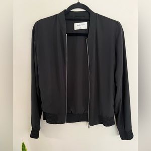 Babaton Gilroy Bomber Jacket, Black, Size XS